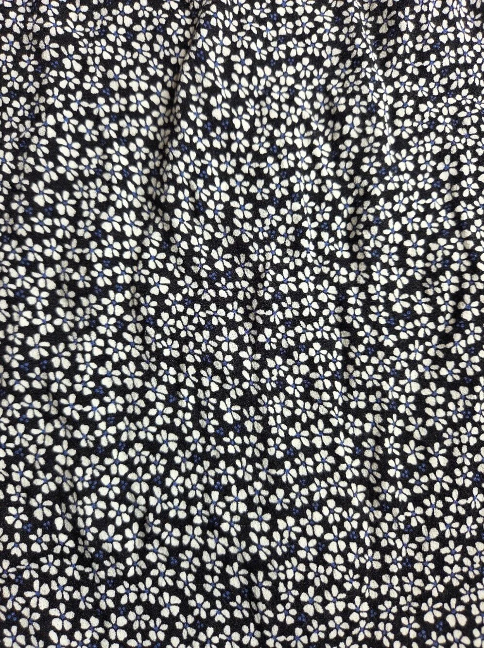 Reformation A-Line Long Bea Skirt Size 8 Black And White Daisy Flowers